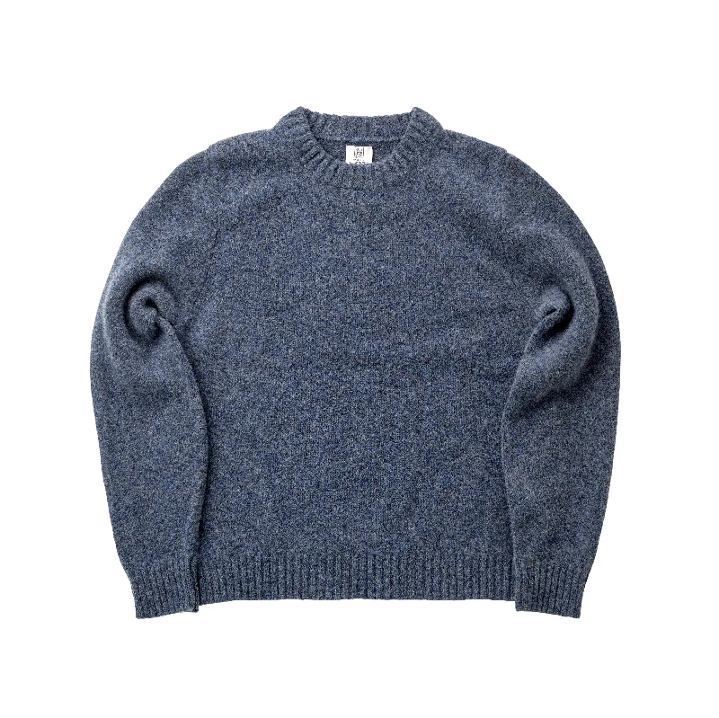 Men's Sweaters with Intarsia DesignsThe Whortleberry Crew Neck Woollen Sweater