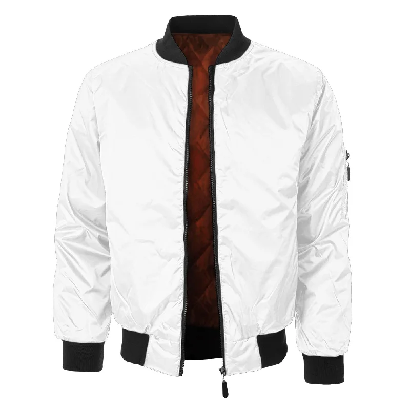 Versatile Men's Pea CoatsToxic Mask Bomber Jacket