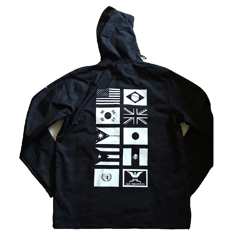 Men's Coats with LiningTrue Mens Nations 2 Anorak Black Camo