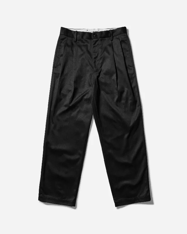 Everyday Men's JeansMen's Double Pleated Chino Trousers Black