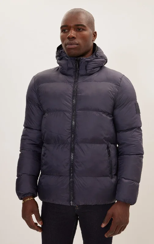 Men's Coats for Skinny MenHeavy Padded Coat - Navy