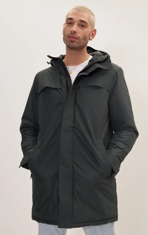 Waterproof Men's ParkasMagneto Waterproof Coat - Dark Green