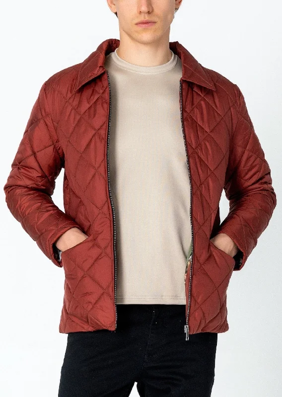 Men's Coats for WorkLight Padded Zipper Closure Jacket - Tile