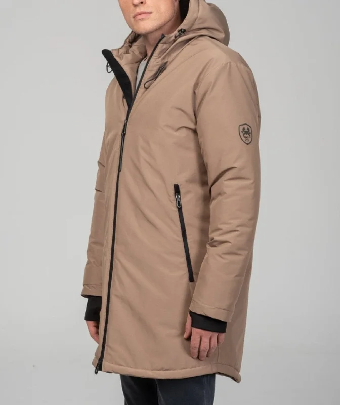 High-Quality Men's Duffle CoatsTraveler's Thermal Winter Coat -  Camel