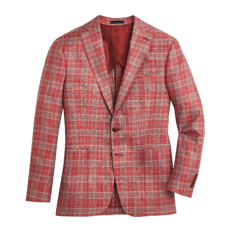 Men's Coats without LiningDi Pray Apple Plaid Sport Coat