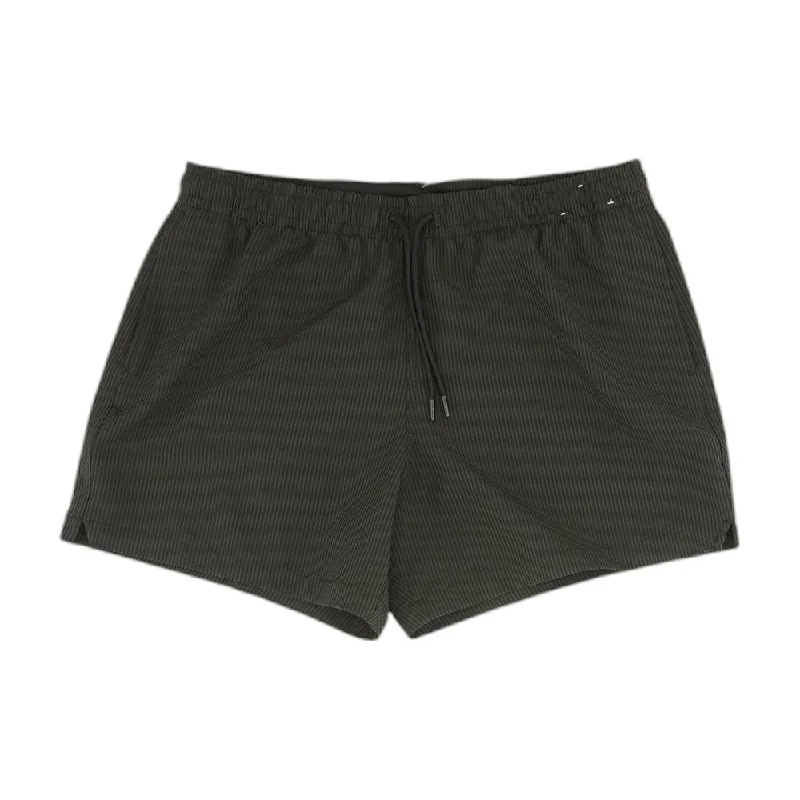 Black Solid Swim Shorts