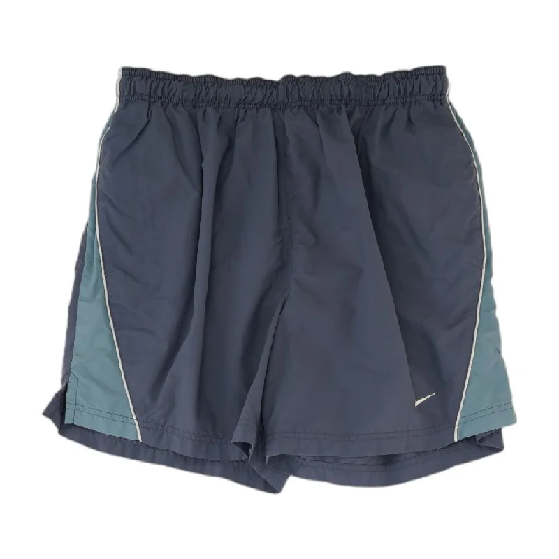 Blue Color Block Swim Shorts