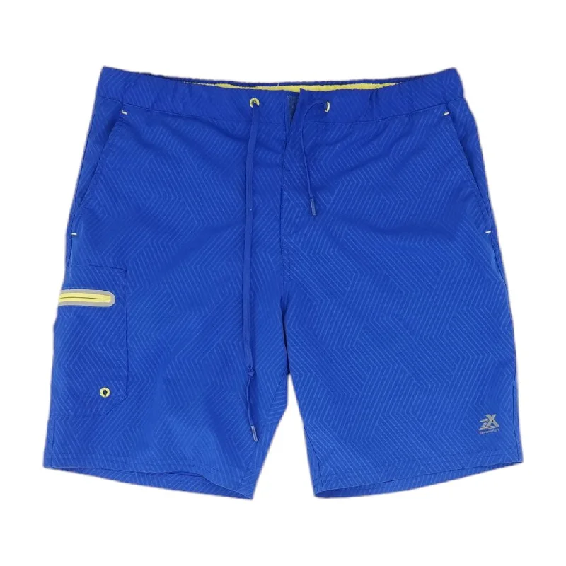 Blue Solid Swim Shorts