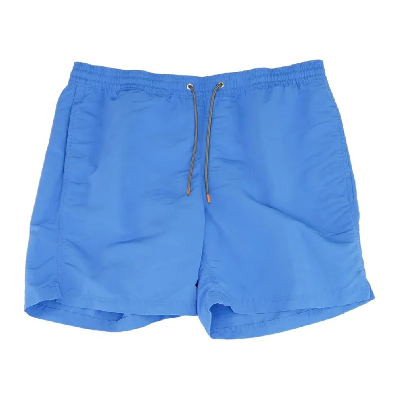 Blue Solid Swim Shorts