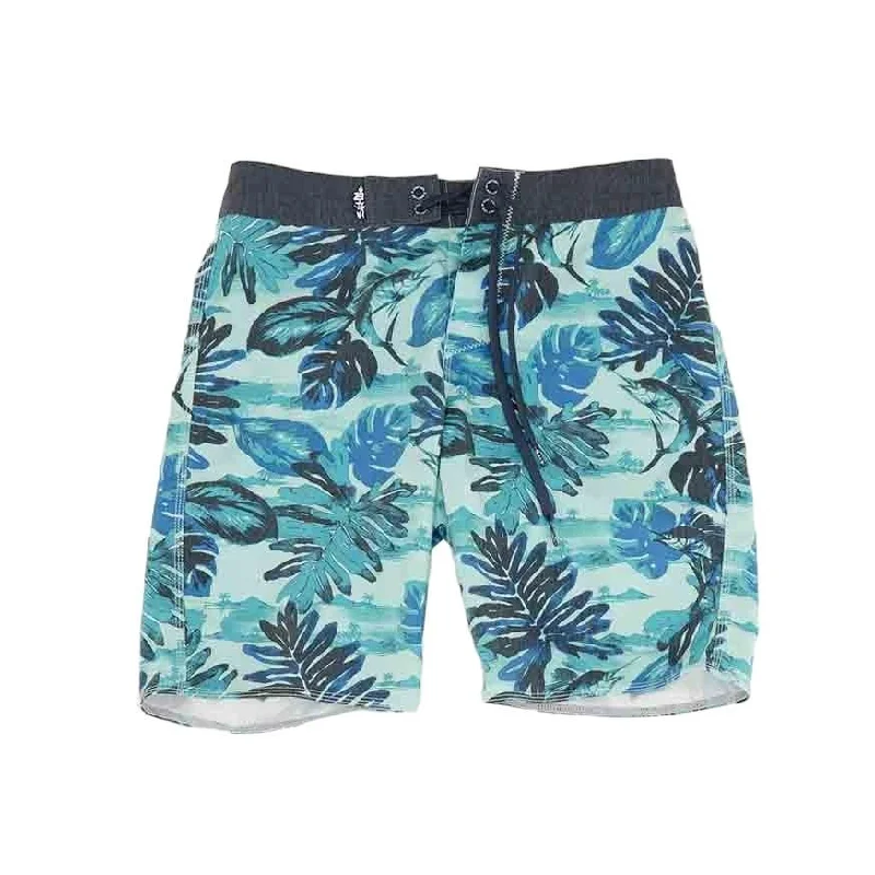 Blue Tropical Swim Shorts