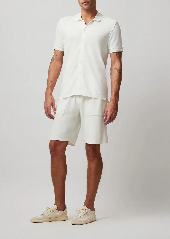 Men's Tailored Pants for a Sharp AppearancePique Shorts - Chalk