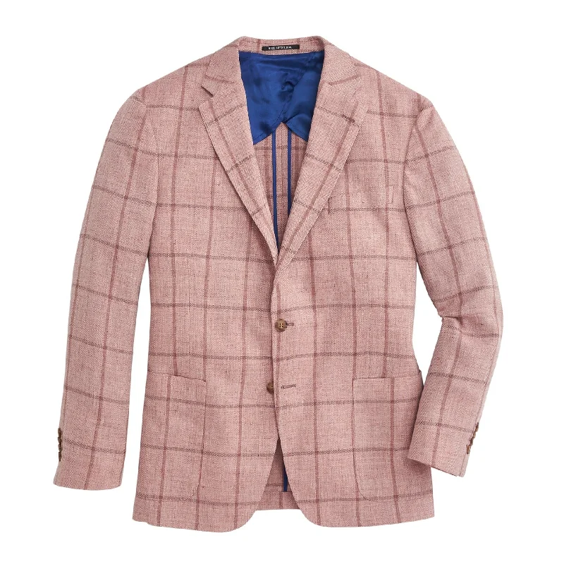 Versatile Men's Pea CoatsDrago Dusty Cedar Windowpane Sport Coat