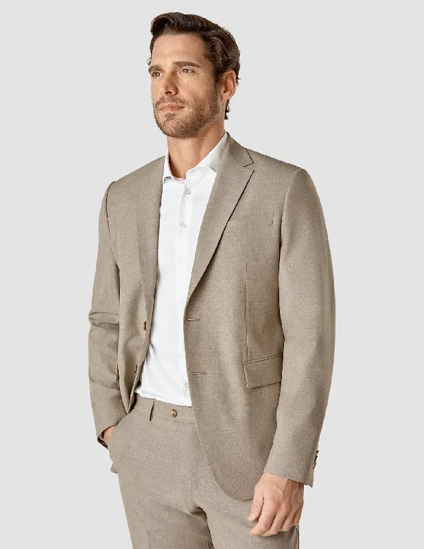 Affordable Men's SuitsEssential Blazer Beige Melange Regular