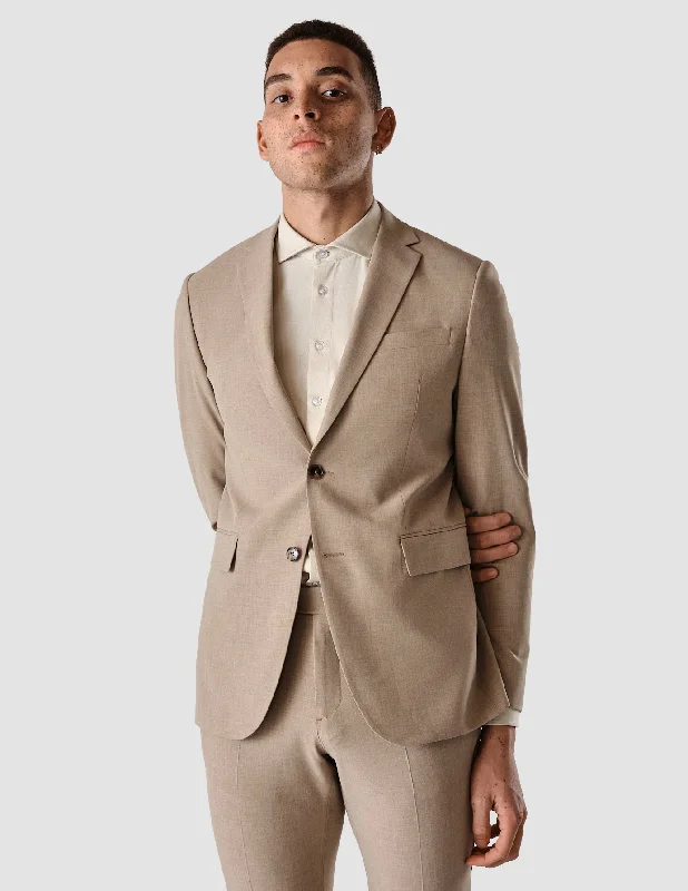 Men's Suits with Reinforced StitchingEssential Blazer Regular Sand Grain