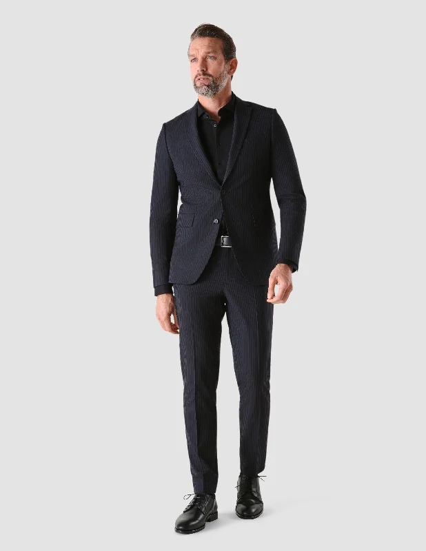 Men's Suits with Synthetic FabricsEssential Suit Stanford Stripes