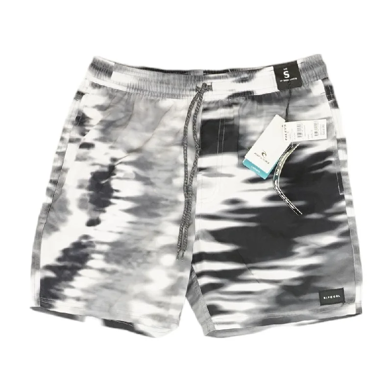 Gray Graphic Swim Shorts