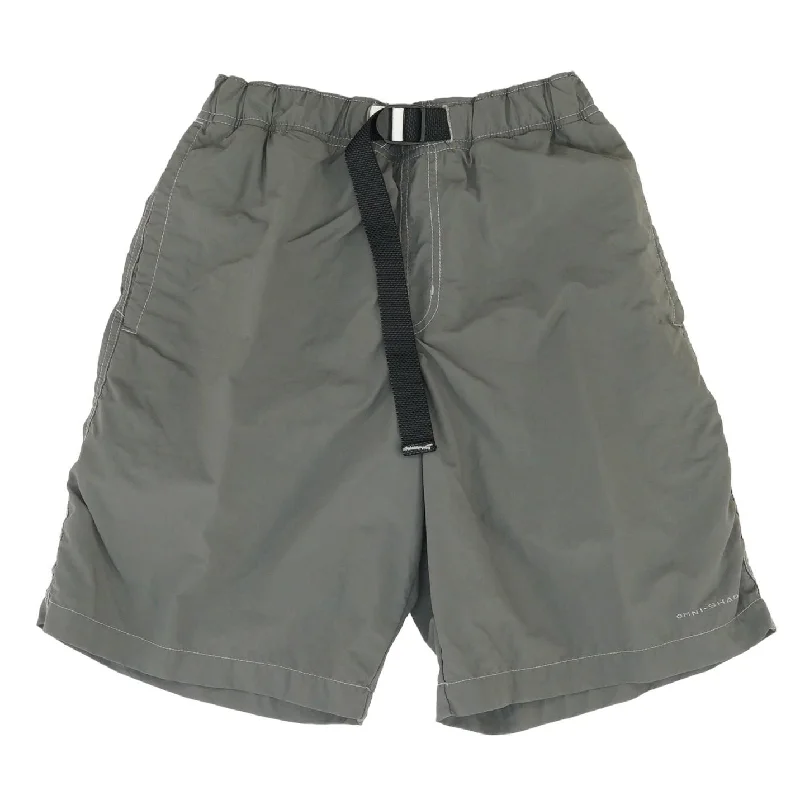 Gray Solid Swim Shorts