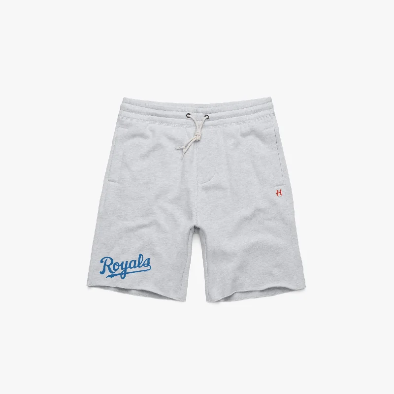 Men's Pants with Contrast StitchingKansas City Royals Jersey Logo Sweat Shorts