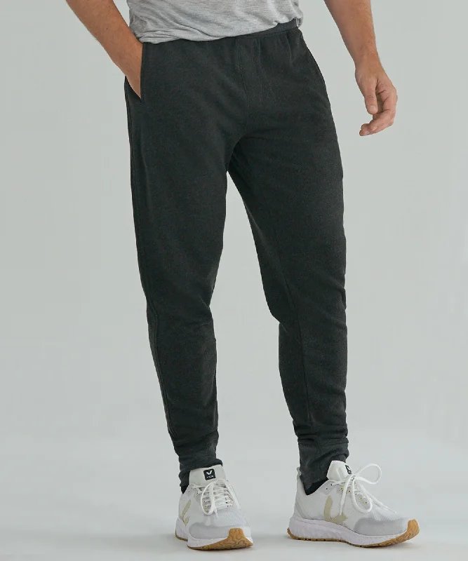 Men's Pants with Belt LoopsFrench Terry Sweatpants - Heather Charcoal