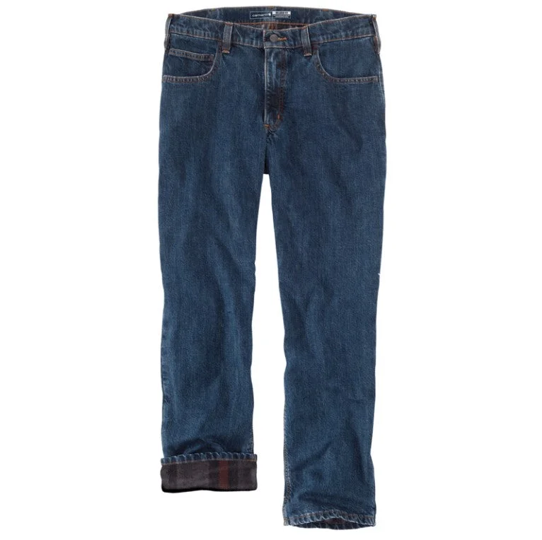 Men's Relaxed Fit Flannel-Lined 5-Pocket Jean