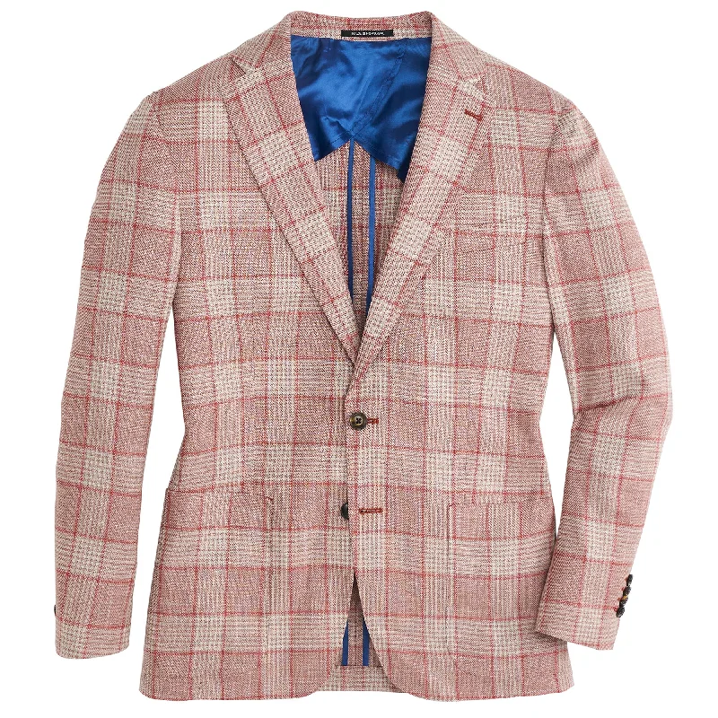 Men's Coats for SnowboardingDrago Mineral Red Plaid Sport Coat