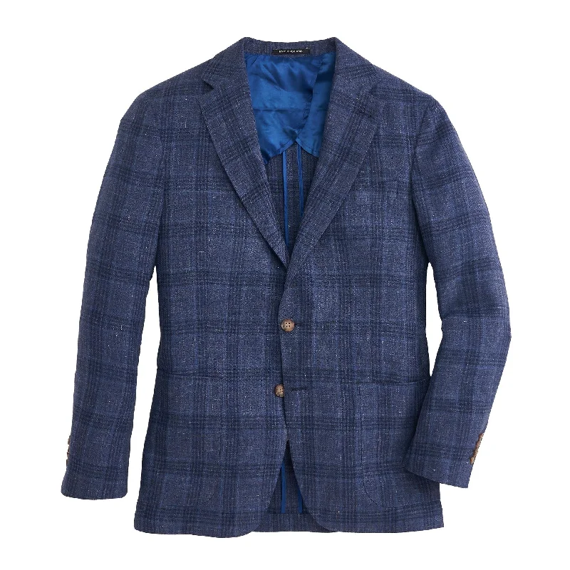 Men's Coats for BikingDrago Naval Academy Plaid Sport Coat