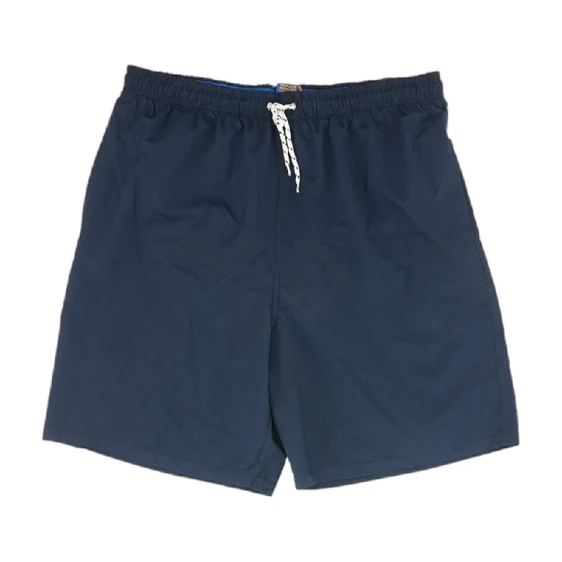 Navy Solid Swim Shorts