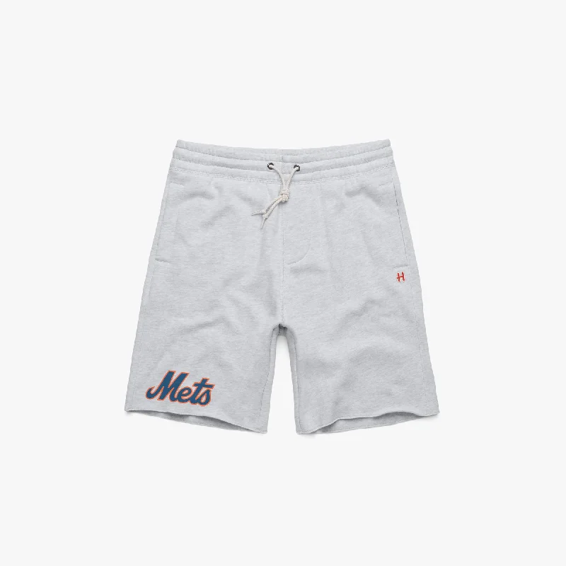 Men's Pants with Functional PocketsNew York Mets Jersey Logo Sweat Shorts