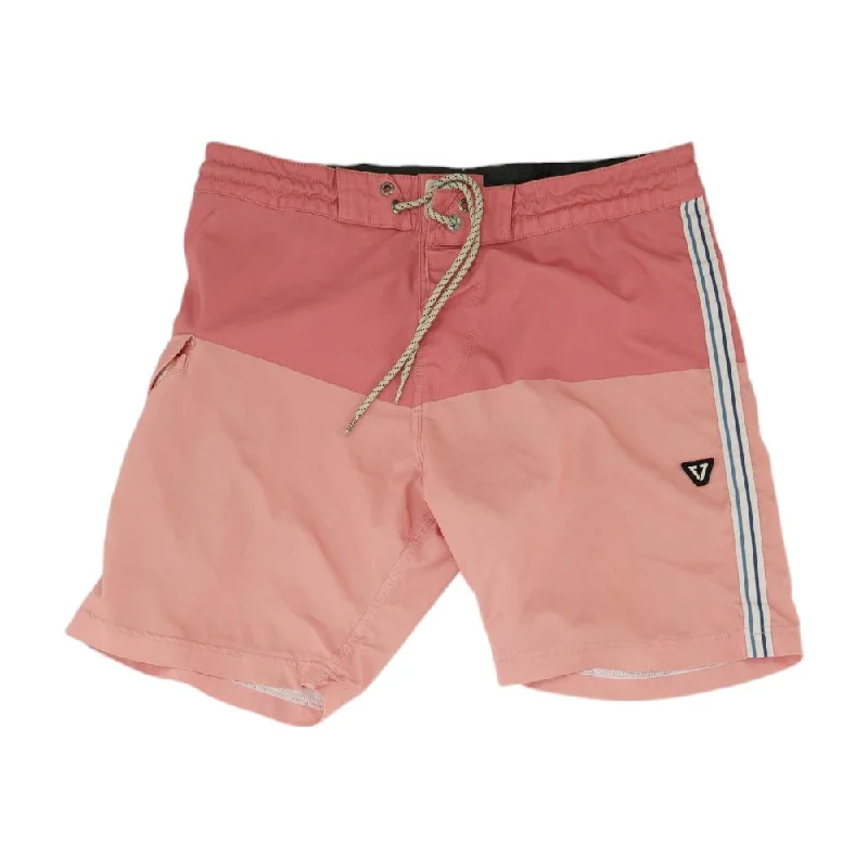 Pink Color Block Swim Shorts