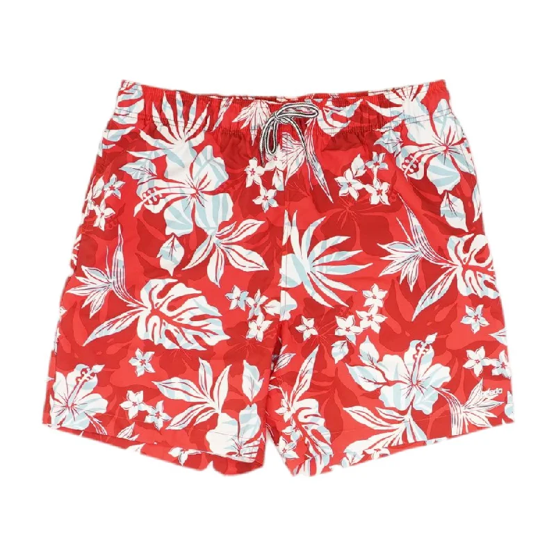 Red Tropical Swim Shorts