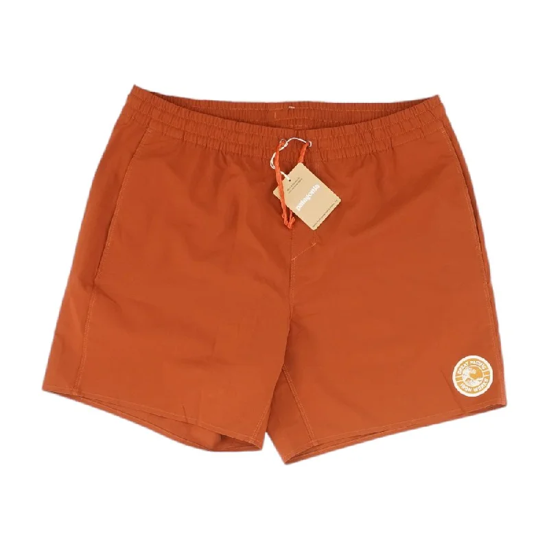 Rust Solid Swim Shorts