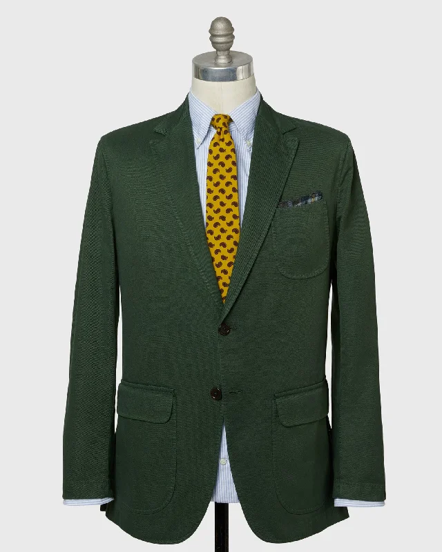 Men's Coats with Contrast StitchingButcher Jacket in Spruce High Ridge Twill