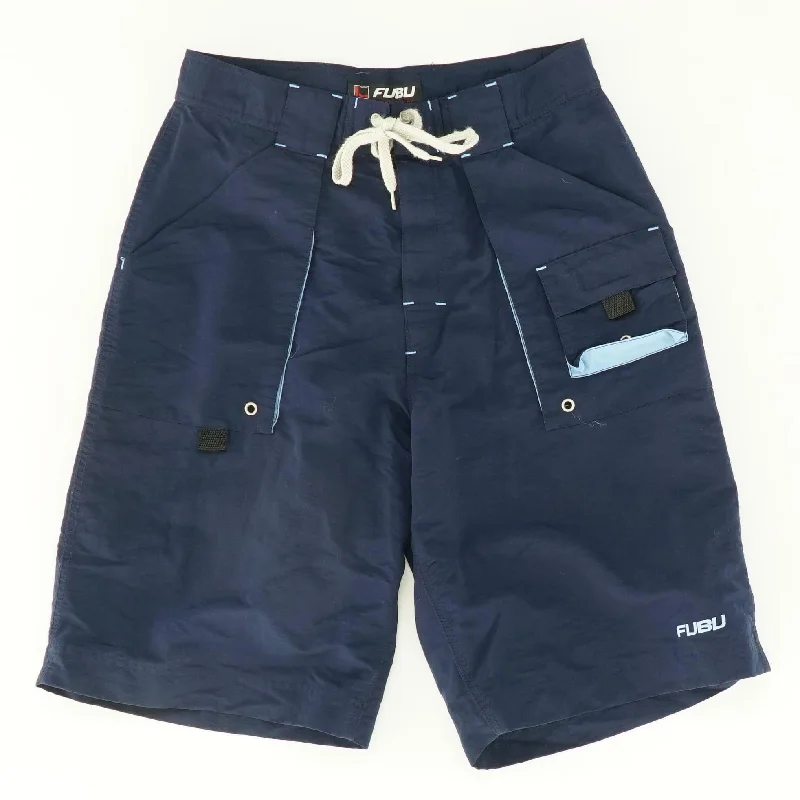 Vintage Navy Cargo Swim Trunks