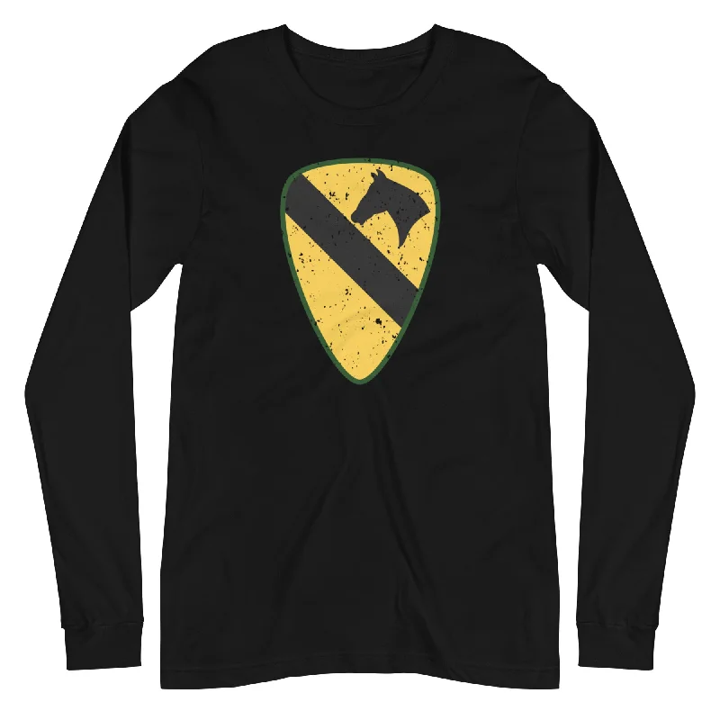 Men's Shirts with Mandarin CollarsCLT - 1st Cavalry Long Sleeve Tee