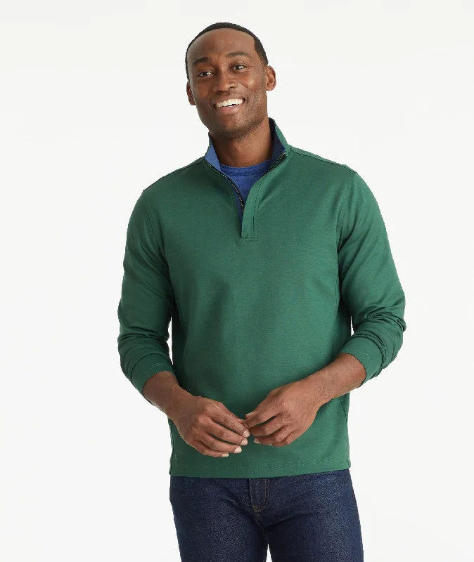 Slim-Fit Men's SportswearWrinkle-Free Quarter-Zip