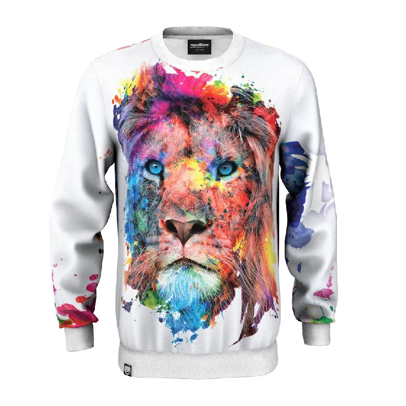 Basketball Men's SportswearColorful Lion Sweatshirt