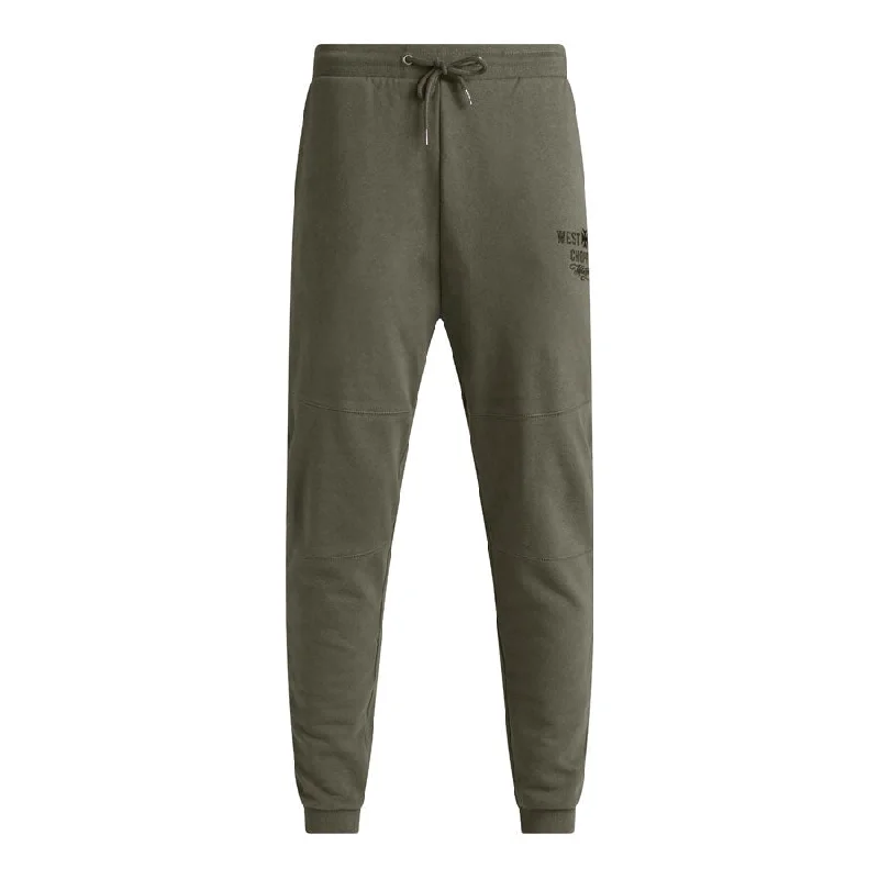 Men's Patterned Pants with StripesWCC FRISCO SWEAT PANTS - OLIVE GREEN