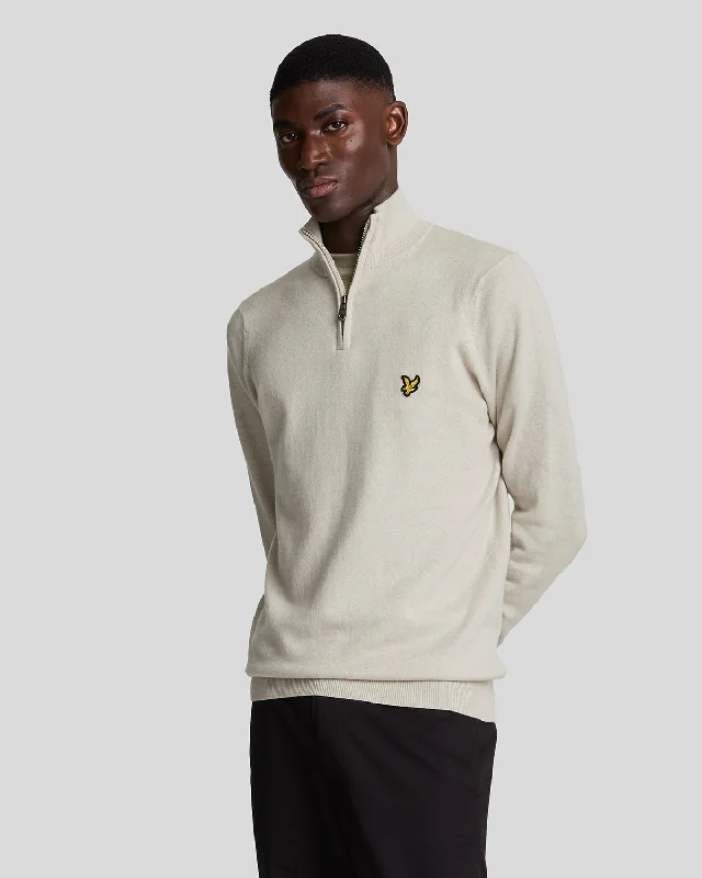 Durable and Stylish Men's SportswearCotton Merino 1/4 Zip Jumper