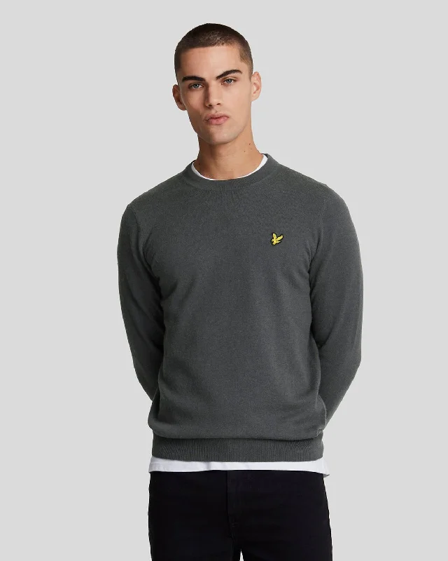 Trend-Setting and Ergonomic Men's SportswearCotton Merino Crew Neck Jumper