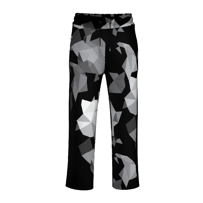 Layered Men's OverallsCubes Black Track Pants