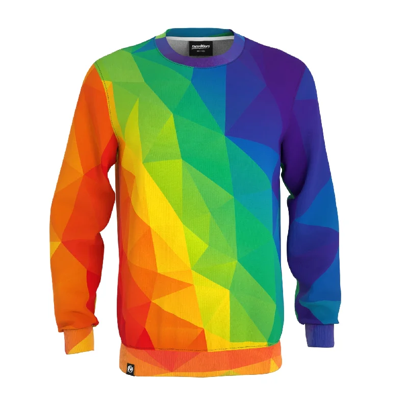 Fashionable Men's SportswearCubes Rainbow Sweatshirt