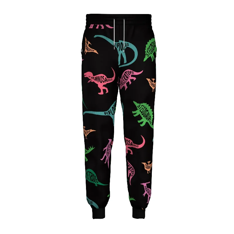 Men's Pants with Stretchable Fabric for FlexibilityDinosaurs Sweatpants