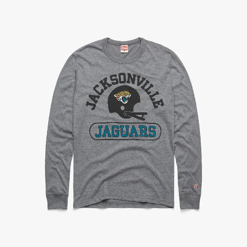 Men's Tailored Shirts for a Professional AppearanceJacksonville Jaguars Throwback Helmet Long Sleeve Tee