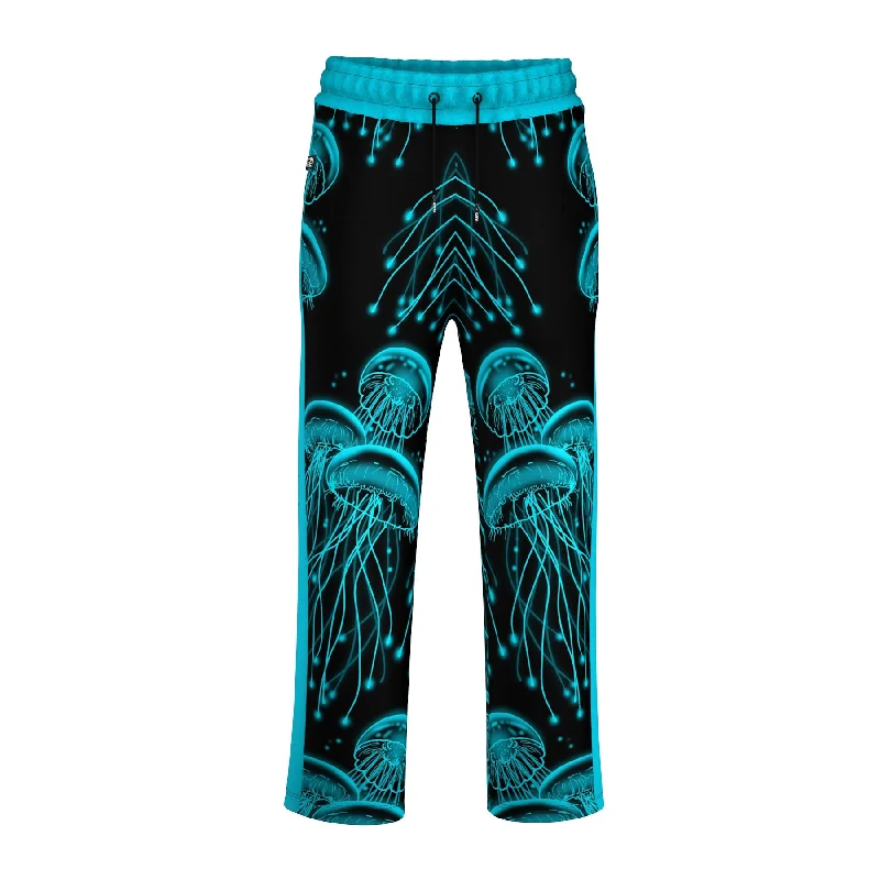 Men's Pants with Button-CuffsJelly Fish Track Pants