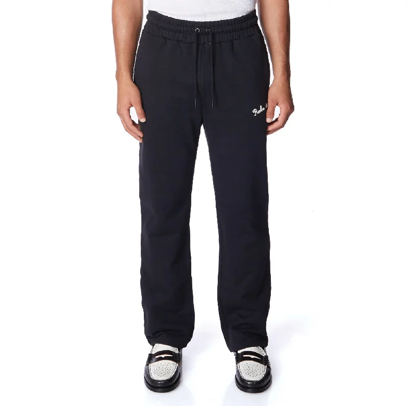 Men's Pants with Back PocketsRobe Giovani Vulcani Sweatpants - Jet Black