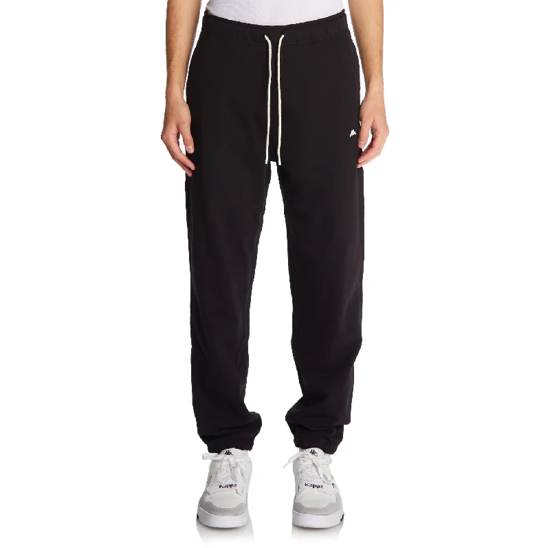 Men's Pants with Turn-Up CuffsRobe Giovani Aurion Sweatpants - Black