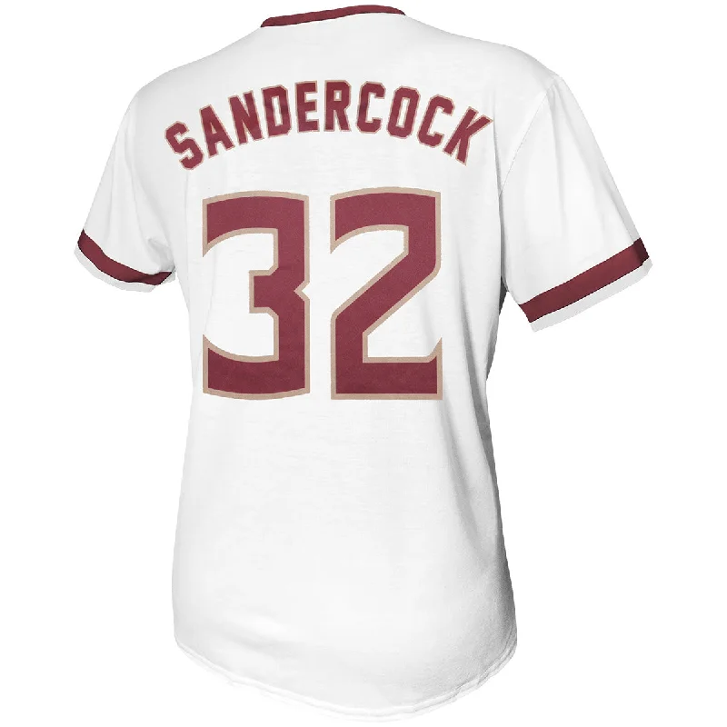 Casual Men's SportswearRetro Brand Kathryn Sandercock #32 Softball Jersey - White