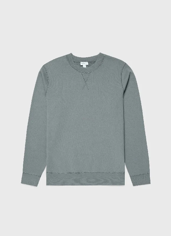 Cool Men's SportswearMen's Loopback Sweatshirt in Smoke Green