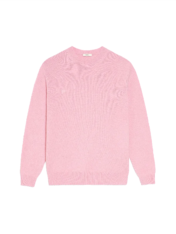 Quick-Drying Lightweight Men's SportswearMens Archive Recycled Cashmere Crewneck Sweatshirt—sakura pink