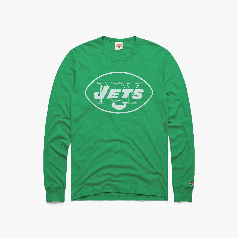 Men's Shirts with Rounded HemlinesNew York Jets Alt Logo '64 Long Sleeve Tee